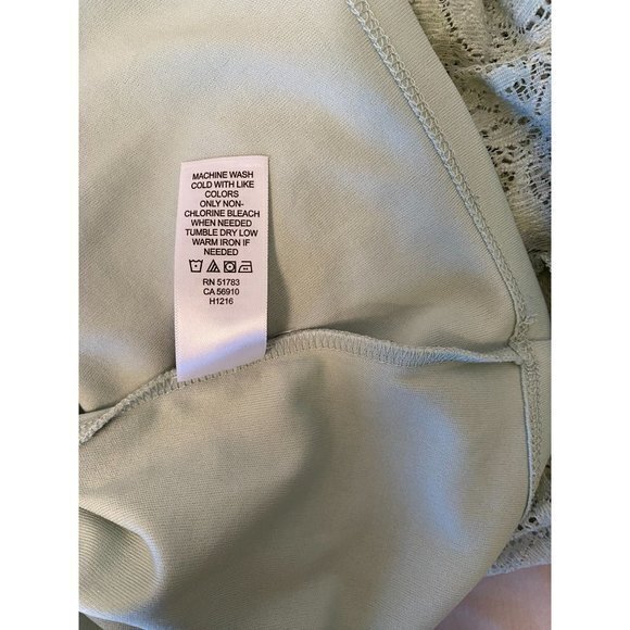 Women's Maurices Light‎ Mint Green Sleeveless Dress with Lace Size 5/6 - Picture 13 of 14